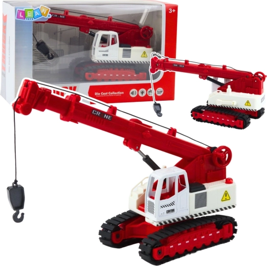 Tracked crane for kids with rotating cab, lights and sounds