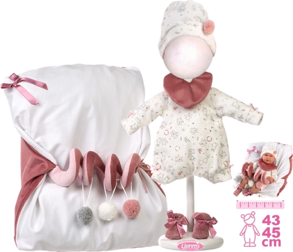 Outfit and Mat with Spiral Toy for NEW BORN Doll 40–42 cm