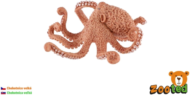 Plastic giant Pacific octopus figure, 11 cm