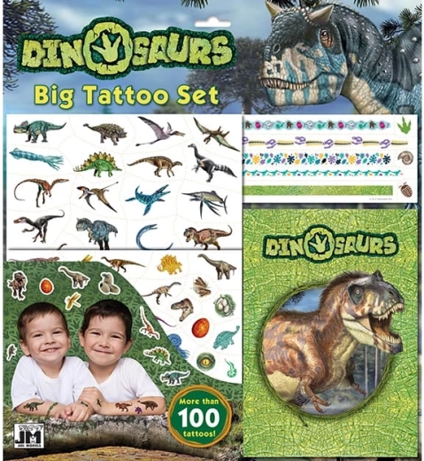 Large Dinosaur Tattoo Set