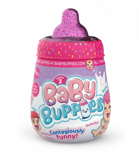 Baby buppies besijuokiantis kūdikėlis – kolekcinė lėlė su garsais