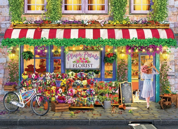 Eurographics Puzzle Florist Plush Petals 1000 Pieces