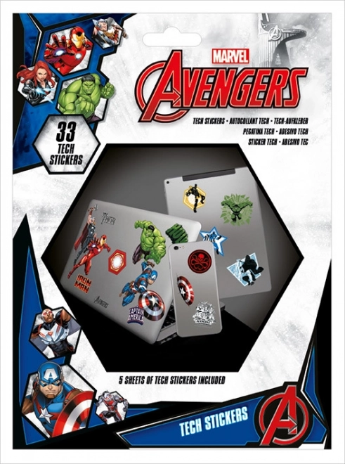 „Marvel Avengers“ lipdukų rinkinys – 33 vnt.