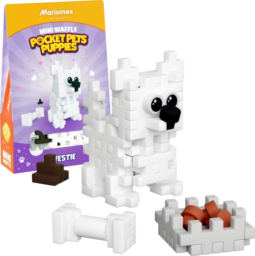 Mini Waffle Pocket Pets Building Set – Westie Puppies – WEST HIGHLAND TERRIER