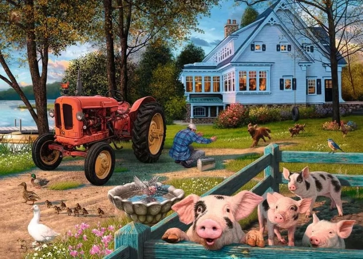 Ravensburger dėlionė „Gyvenimas kaime“ XXL 300 detalių