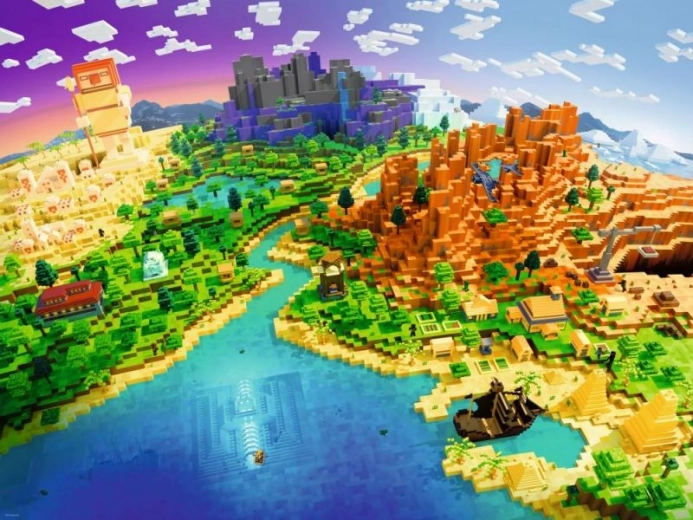 Ravensburger Minecraft World dėlionė (1500 dalių)