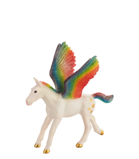Mojo Pegasus Rainbow Foal – Large Figure