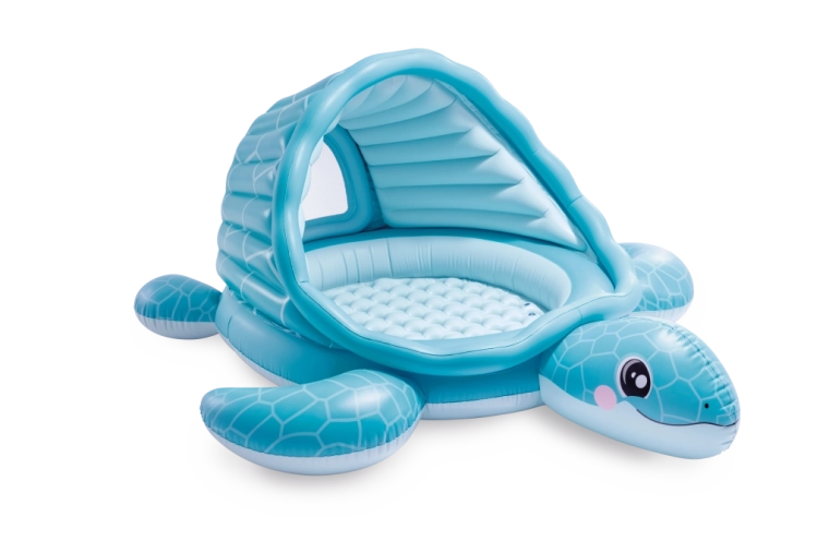 Soft inflatable floor and easy draining