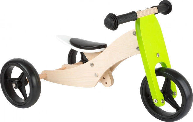 Small Foot Wooden Tricycle and Balance Bike 2-in-1 – Green