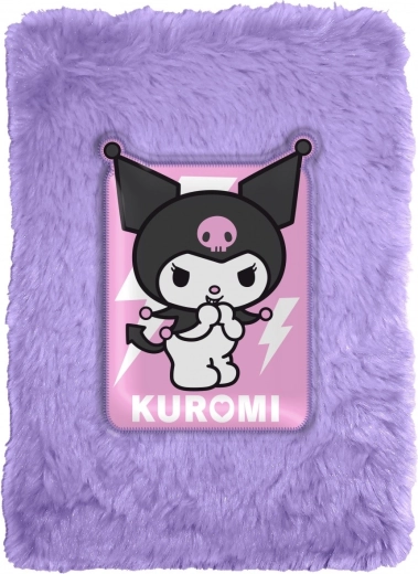 pliušinis užrašų sąsiuvinis kuromi