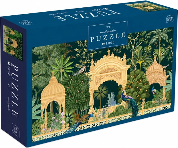 INTERDRUK Secret Garden Puzzle: Peacock Palace, 1000 Pieces