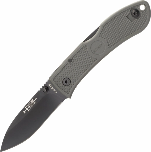 Folding Knife KA-BAR Dozier Hunter, Black Blade, Green Zytel Handle