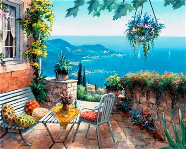Norimpex deimantinė tapyba „Pajūrio peizažas“ 30 × 40 cm