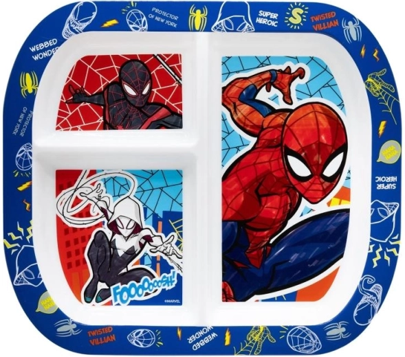 Skirstoma plastikinė lėkštė „Spiderman“