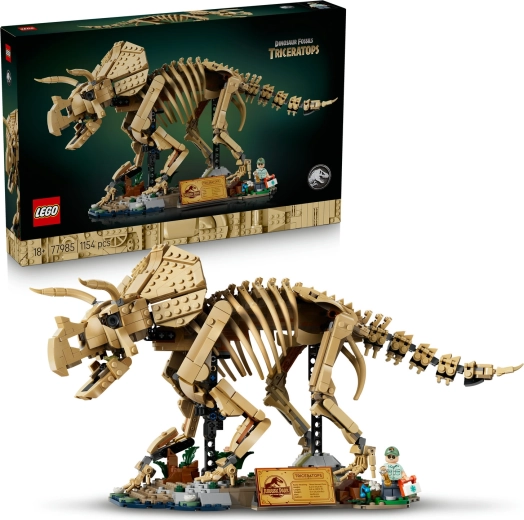 LEGO Jurassic World dinozauro skeletas: Triceratopsas