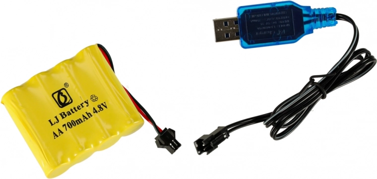 Pilnas rinkinys su akumuliatoriumi ir USB įkrovimu