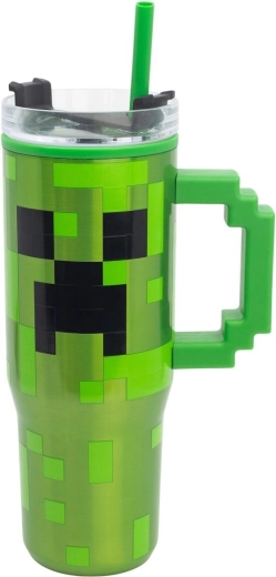Termopuodelis su šiaudeliu Minecraft 770 ml