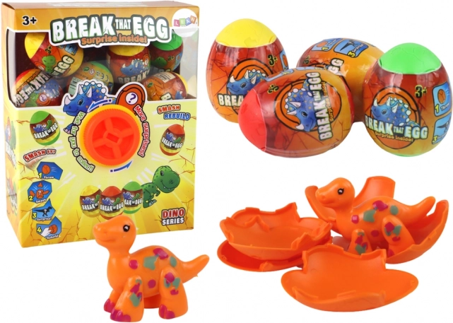 Hatching Dinosaur Eggs with Colorful Shell - Set of 12 Pieces