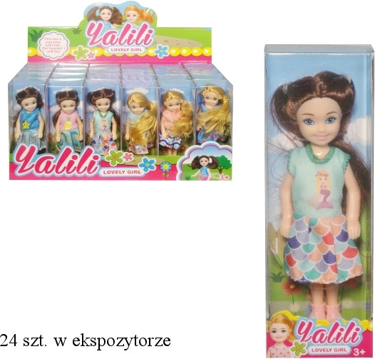 Mini lėlytė su įvairiais drabužių deriniais