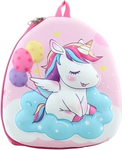 Children's backpack with unicorn motif, pink