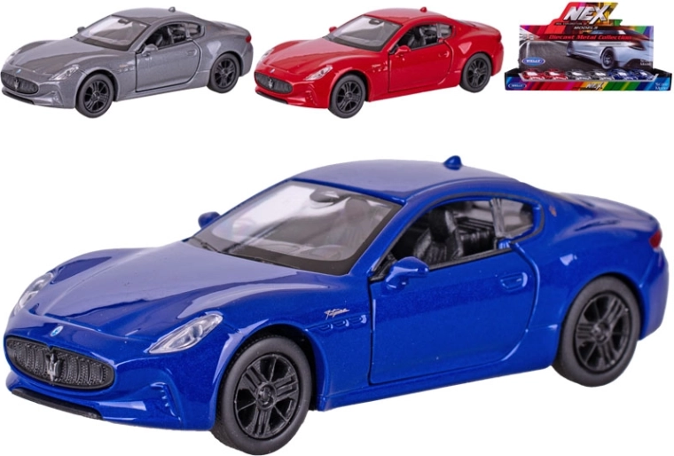 Welly Maserati GranTurismo Folgore metalinis modelis 1:34 su atgalinio traukimo mechanizmu
