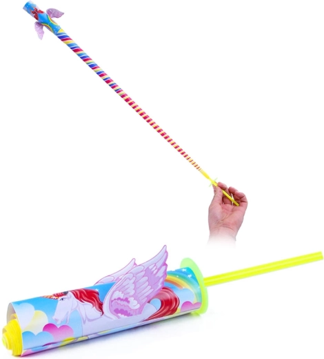 Popierinis išsitempiantis jojo su vienaragiu 20 cm – 1 vnt.