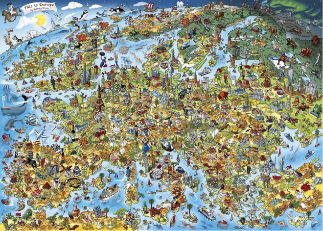 Dėlionė „Tai – Europa“, 1000 dalių, GIBSONS