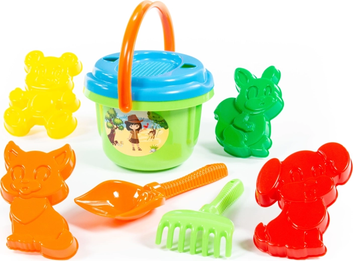 Sand Play Set with Bucket and Molds