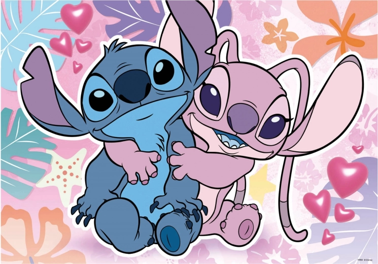 Dėlionė Disney Stitch ir Angel, 300 detalių