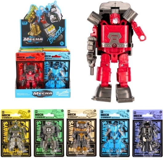 Mažas transformuojamas robotas (6 spalvos)