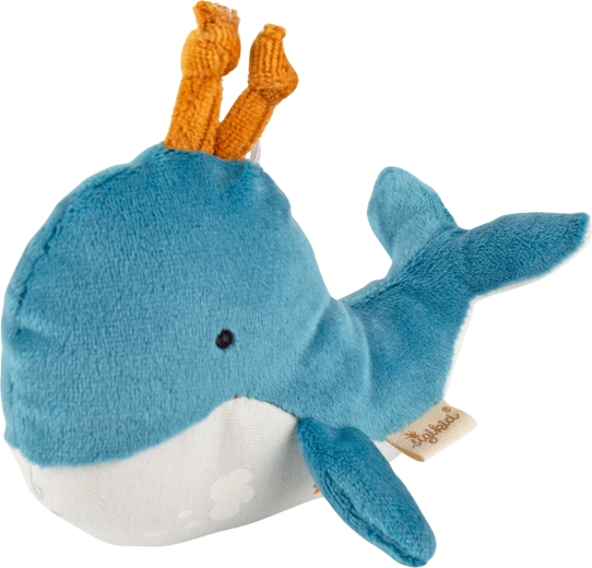 Sigikid plush whale with rattle for babies