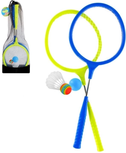 Badmintono rinkinys su metalinėmis raketėmis