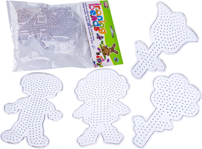 Templates for iron-on beads – characters and flowers (4 designs)