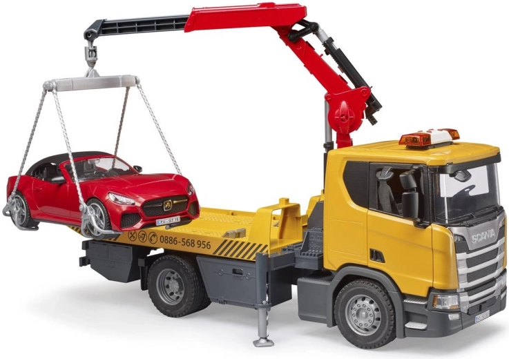 Functional towing platform and crane