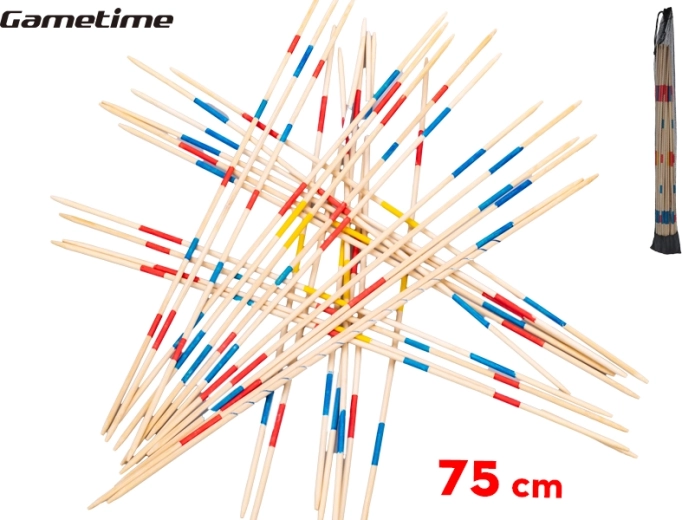 Gametime mega mikado 75 cm – medinis šeimos žaidimas