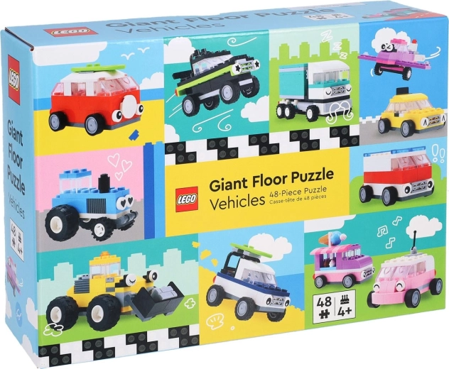 Chronicle Books Giant LEGO Floor Puzzle: Vehicles, 48 Pieces