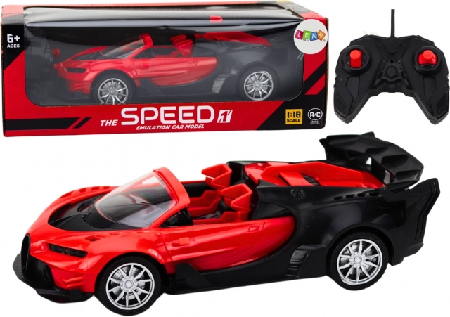 Sportinis nuotoliniu būdu valdomas automobilis 1:18 Raudonas