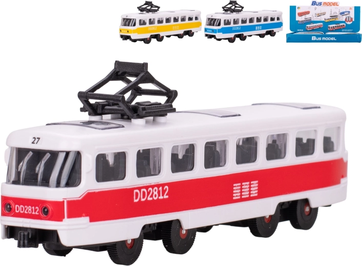 Vaikiškas tramvajus su inerciniu mechanizmu 17 cm