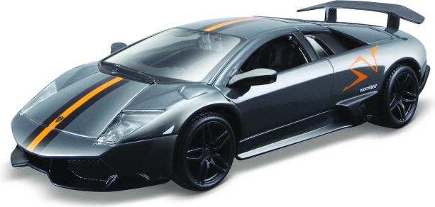 Bburago Hobby – Lamborghini Murciélago LP 670-4 SV, pilka metalizuota 1:32