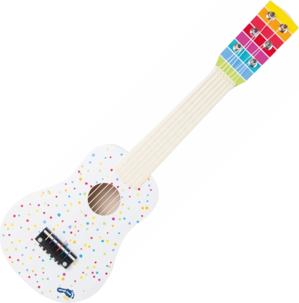 Small Foot medinė gitara su taškeliais