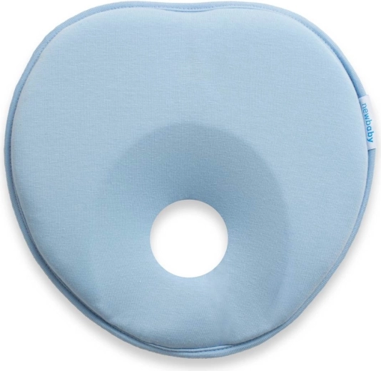 Ergonomic baby pillow new baby basic blue