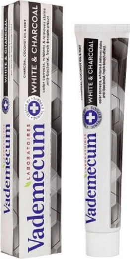 Vademecum ProLine White & Charcoal balinamoji dantų pasta 75 ml