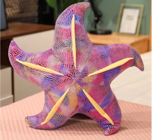 Pliušinė violetinė žvaigždutė–pagalvėlė 20 cm