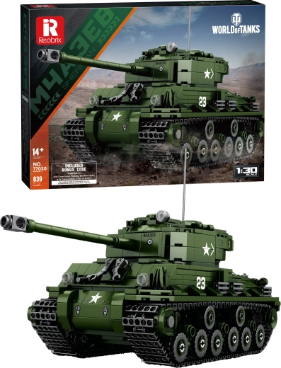 Tanko M4A3E8 Sherman World of Tanks konstruktorius 1:48 (839 detalės)