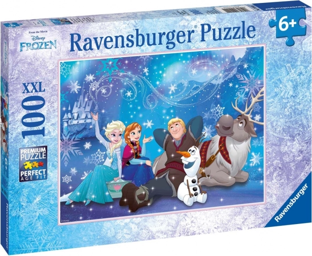 Dėlionė Ravensburger Ledo karalystė – Ledo magija (100 detalių)