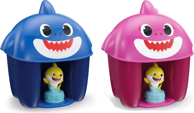 Clemmy kibirėlis BABY SHARK – minkšti statybiniai kaladėliai patiems mažiausiems