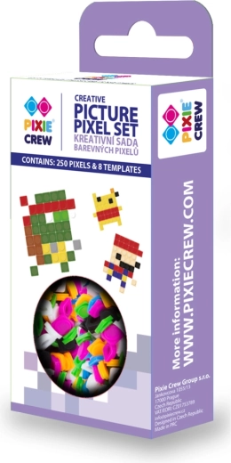 PIXIE CREW kūrybinis pikselių rinkinys – 250 pikselių ir 8 šablonai