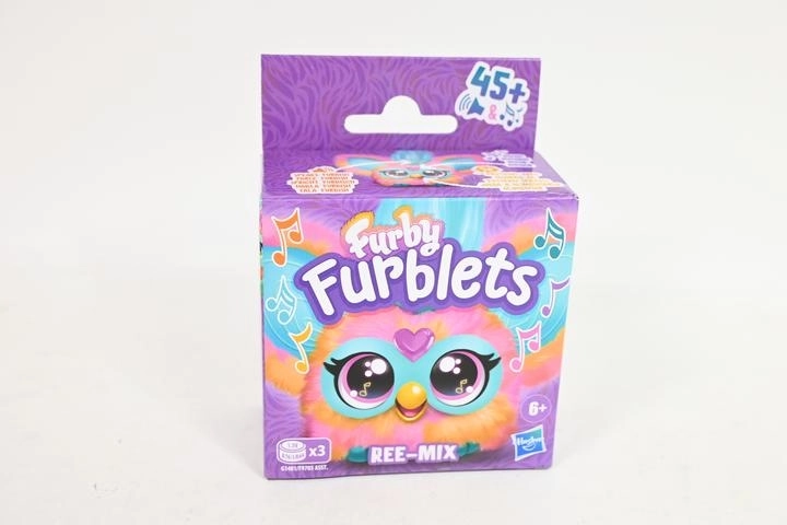 Furby Furblets Ree-Mix interaktyvus pliušinis žaislas su segtuku – 1 vnt.