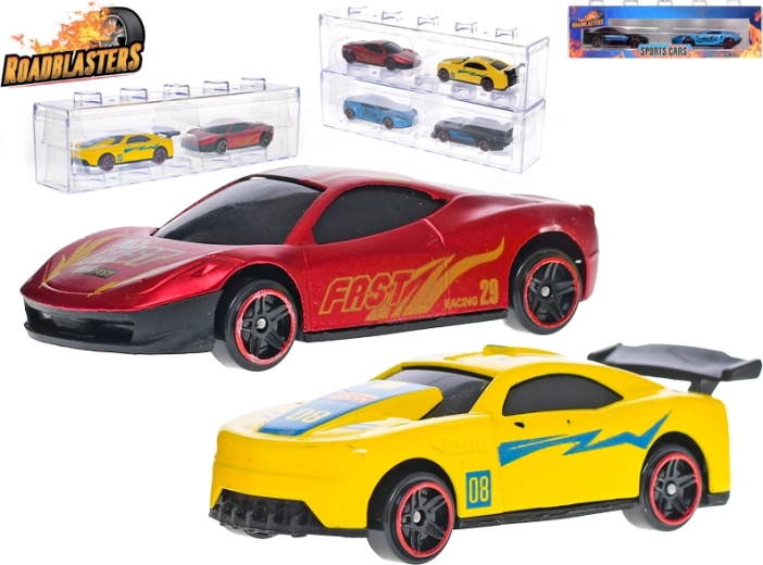 Roadblasters set of metal racing cars 7 cm in a box