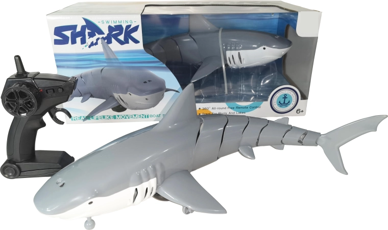 R/C ryklys nuotolinio valdymo 1:10 Swimming Shark 2,4 GHz